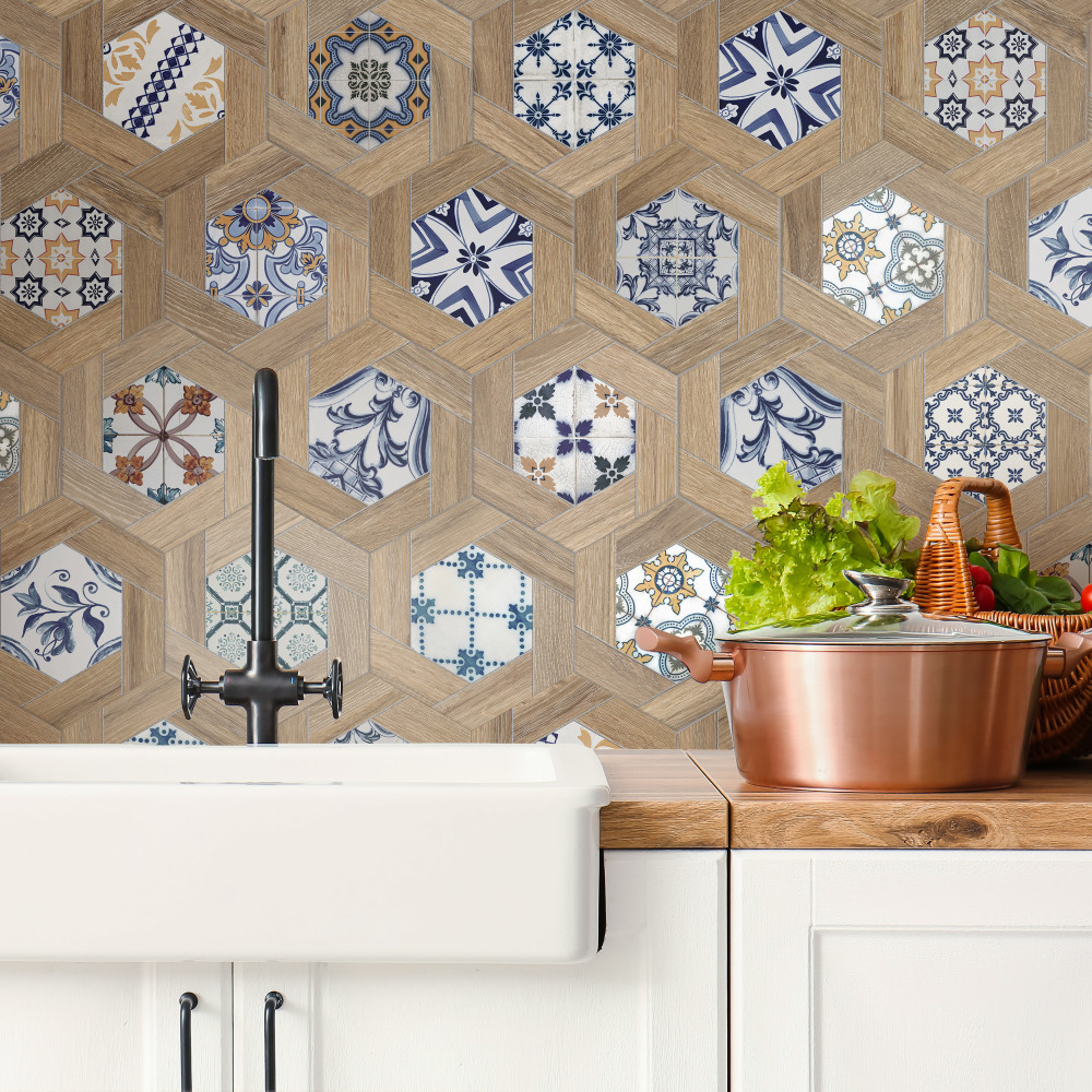 Gador Hex 9-1/8 in. x 10-1/2 in. Porcelain Floor and Wall Tile