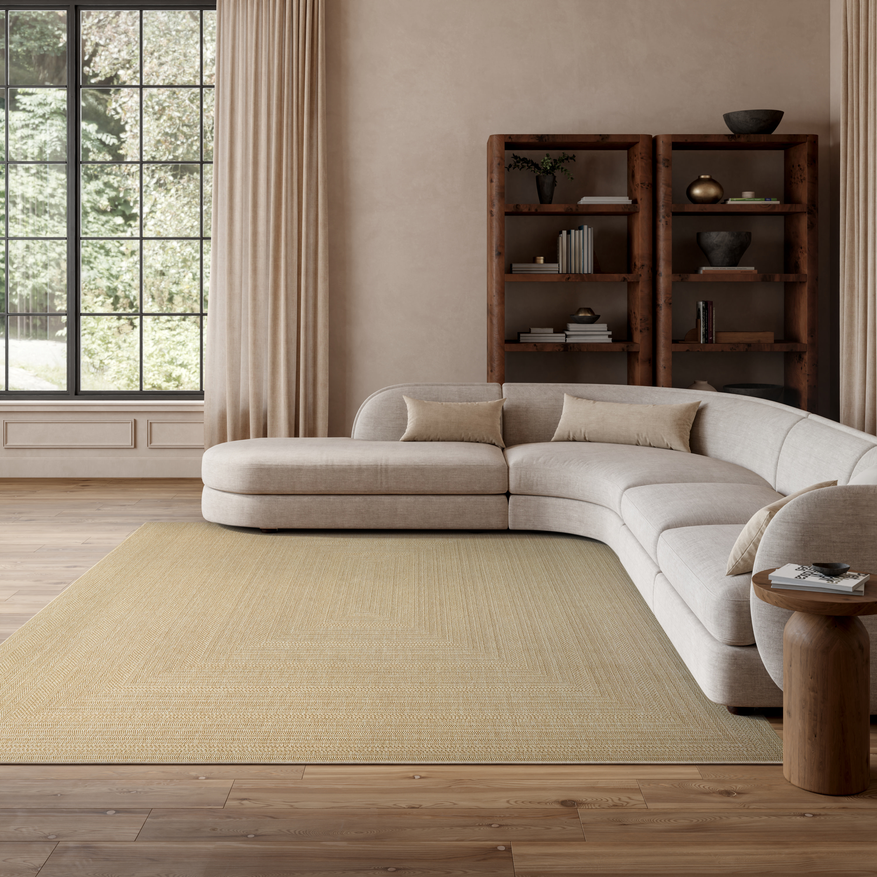 Nourison Tulum 8' x 10' Taupe Grey Outdoor Rug