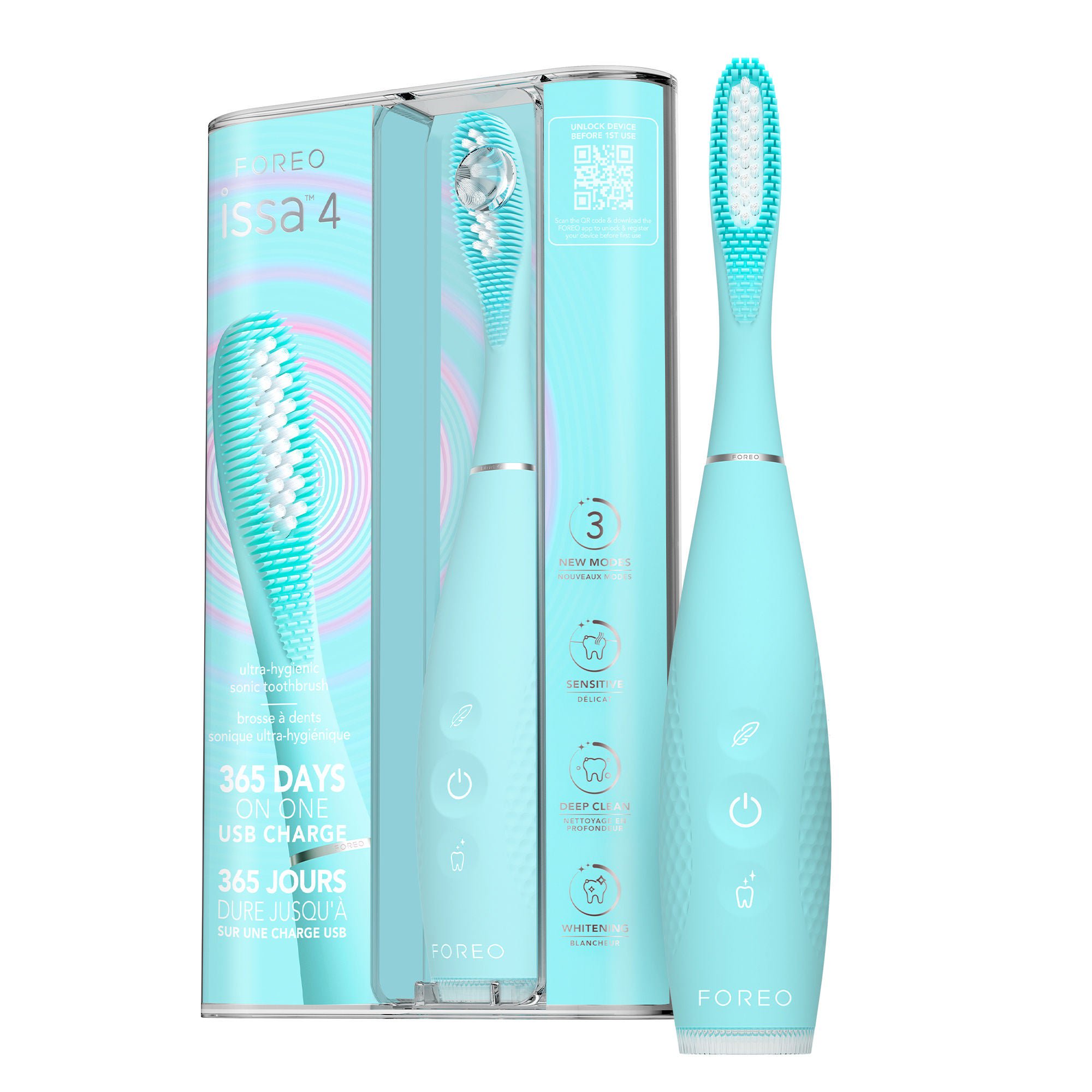 Foreo Inc TOOTHBRUSH, SONIC HYBRID ISSA 4 ADLT ARCTIC BLU