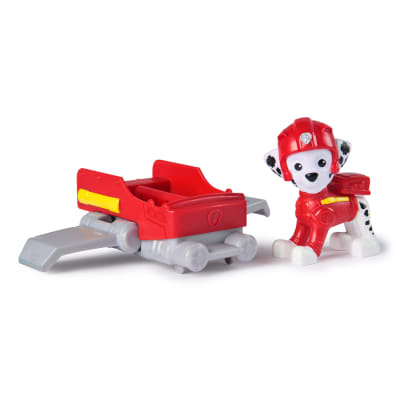 PAW Patrol: Action Pups Marshall Action Figure & Hoverboard Airplane Toy with Foldable Wings, Kids Toys for Boys & Girls Ages 3 and up