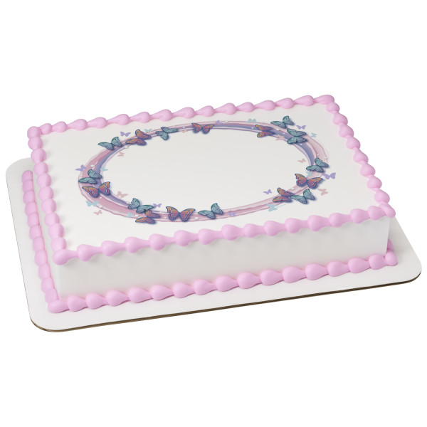 Fluttering Butterflies Sheet PhotoCake® Edible Image®