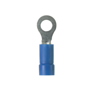 Vinyl-Insulated Pan-Term® Ring Terminal, 16 to 14 AWG Wire, 5/16-Inch, Blue