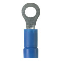 Vinyl-Insulated Pan-Term® Ring Terminal, 16 to 14 AWG Wire, 5/16-Inch, Blue