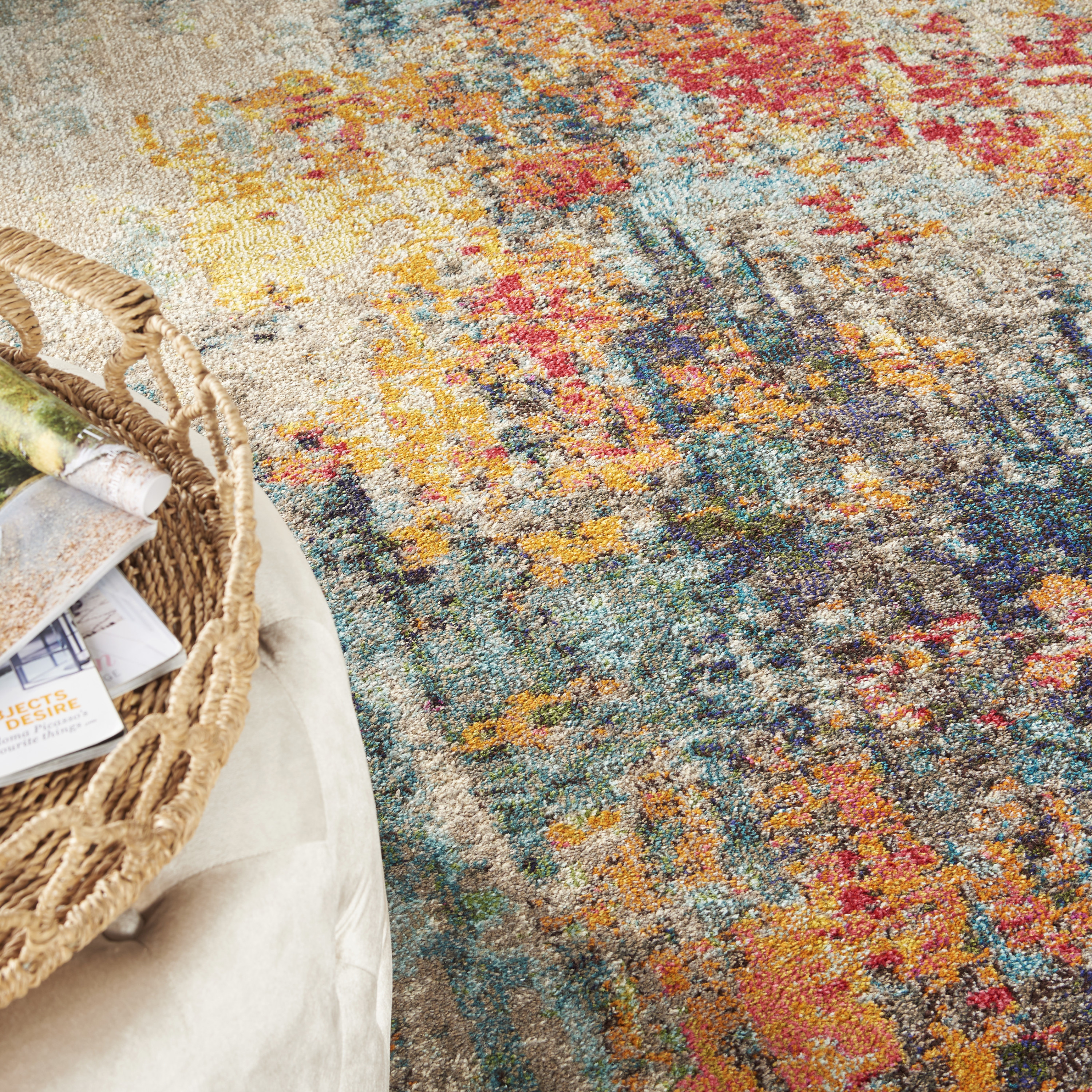 Nourison Celestial 9' x 12' Multicolor Modern Indoor Rug