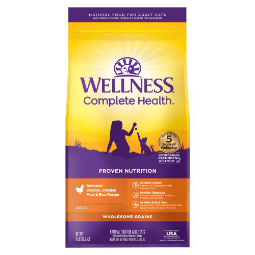 Wellness Complete Health Grained Chicken & Chicken Meal Front packaging