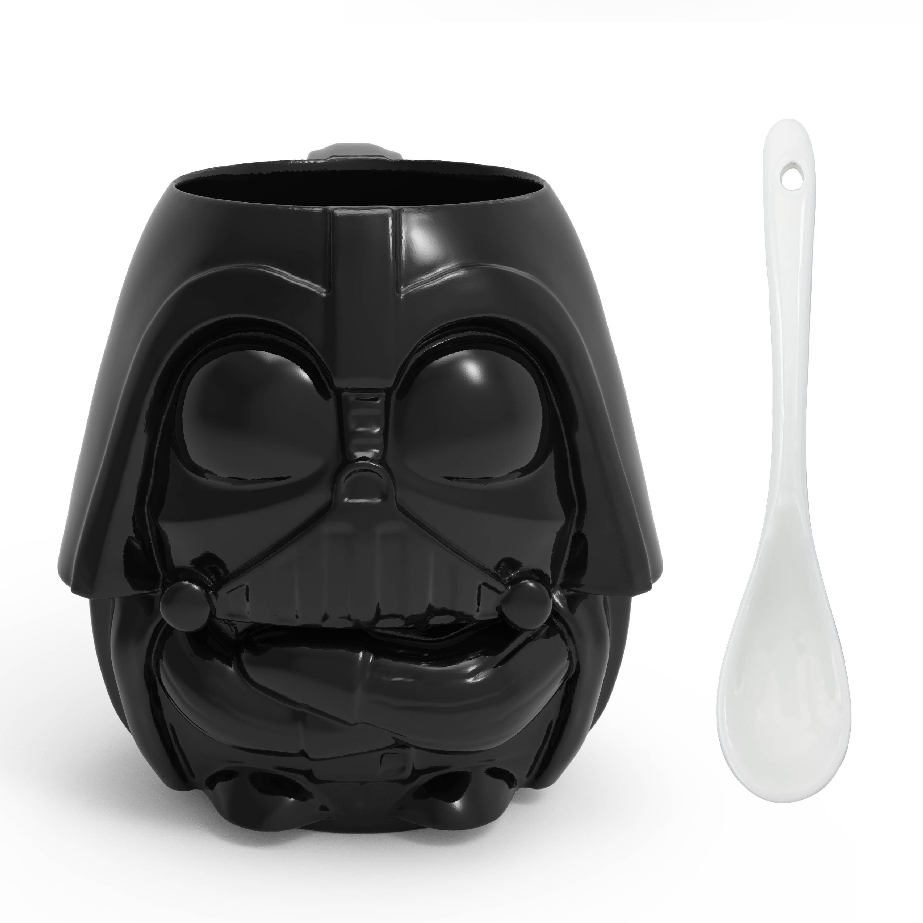 Star Wars 13 ounce Coffee Mug and Spoon, Darth Vader slideshow image 1