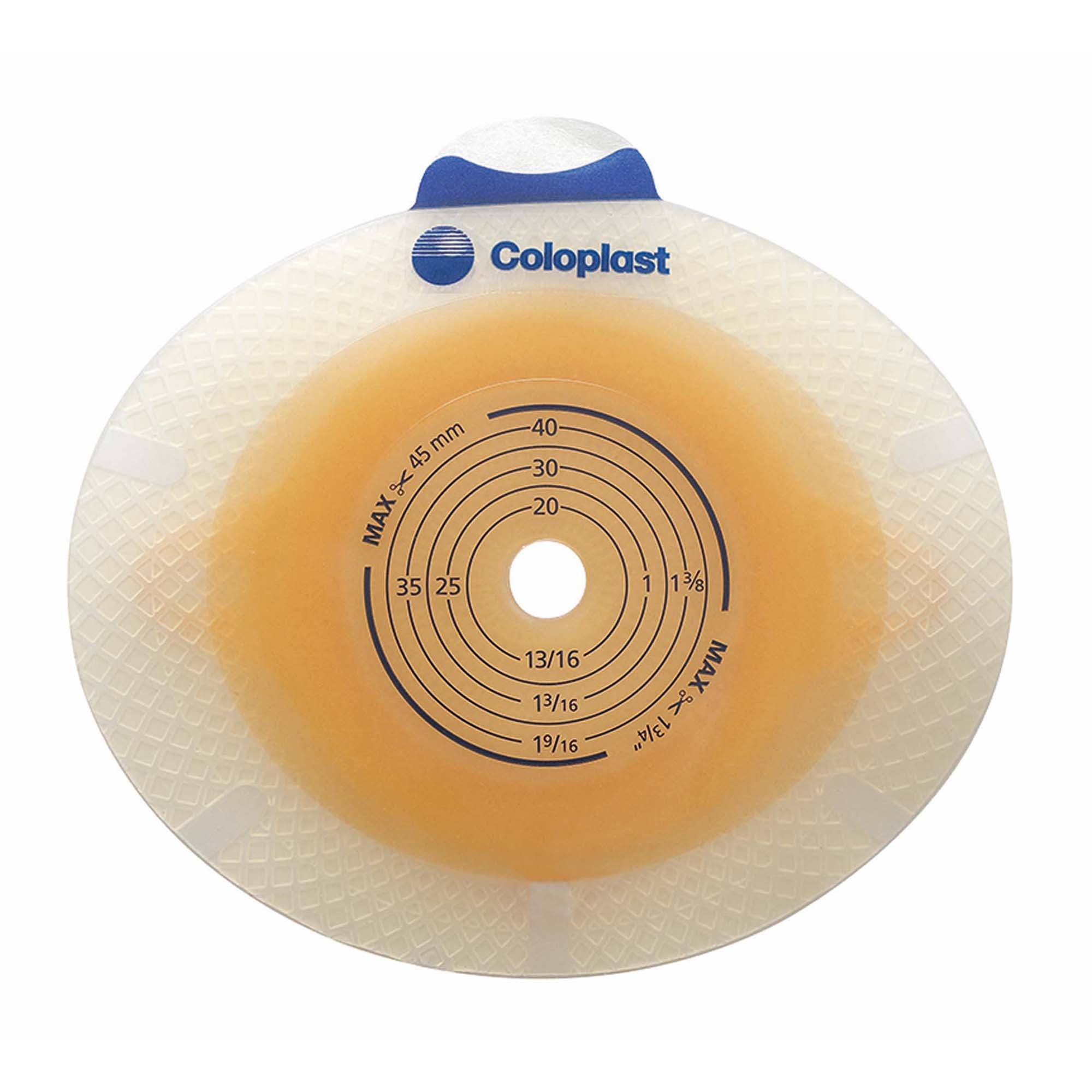 SenSura® Click Flat Ostomy Barrier, 20 mm Stoma Opening, Green Color Match