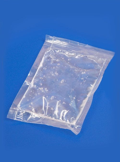 Gel Packs 3" x 4" with Plastic Backing 100/Case