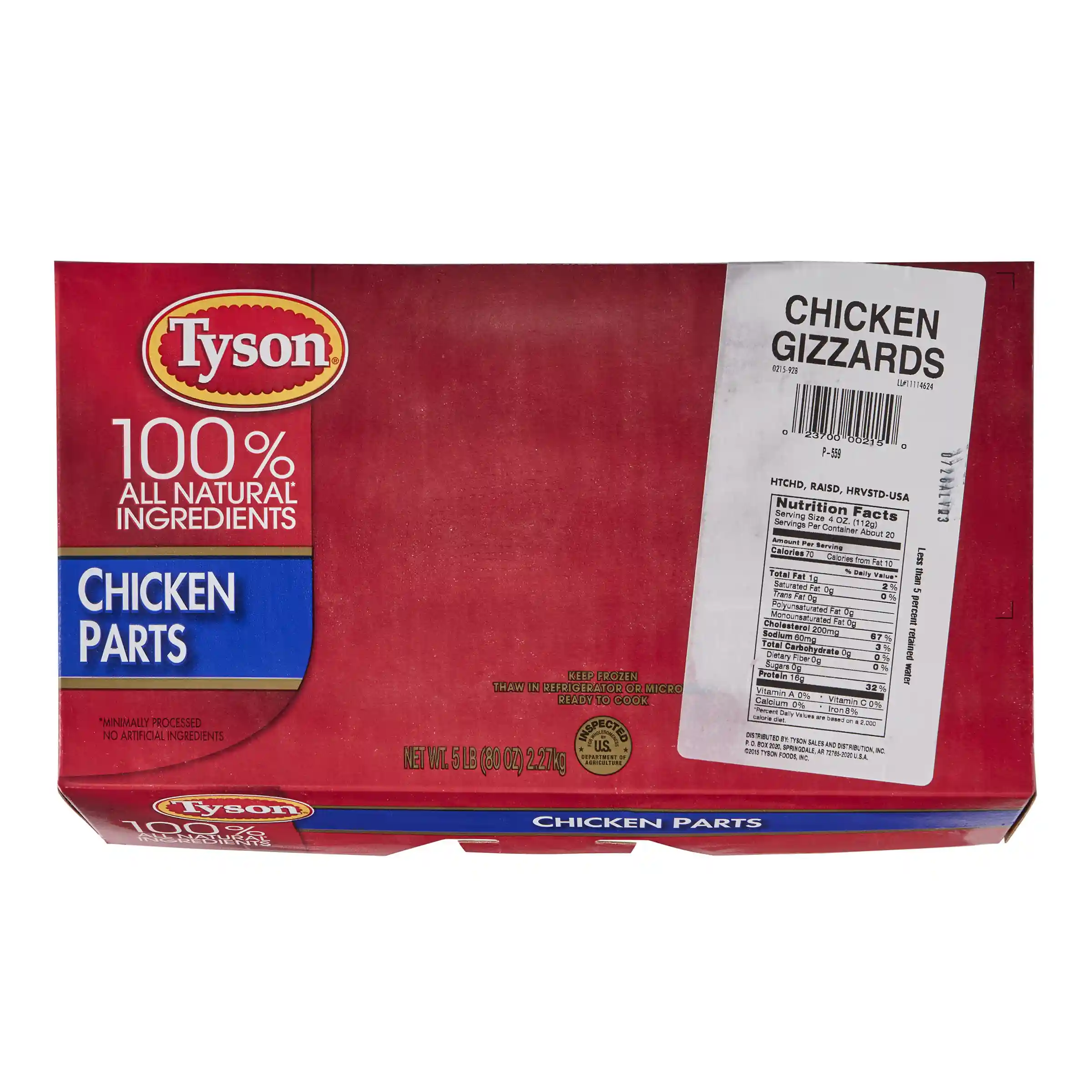 Tyson® Uncooked Unbreaded Chicken Gizzards_image_3