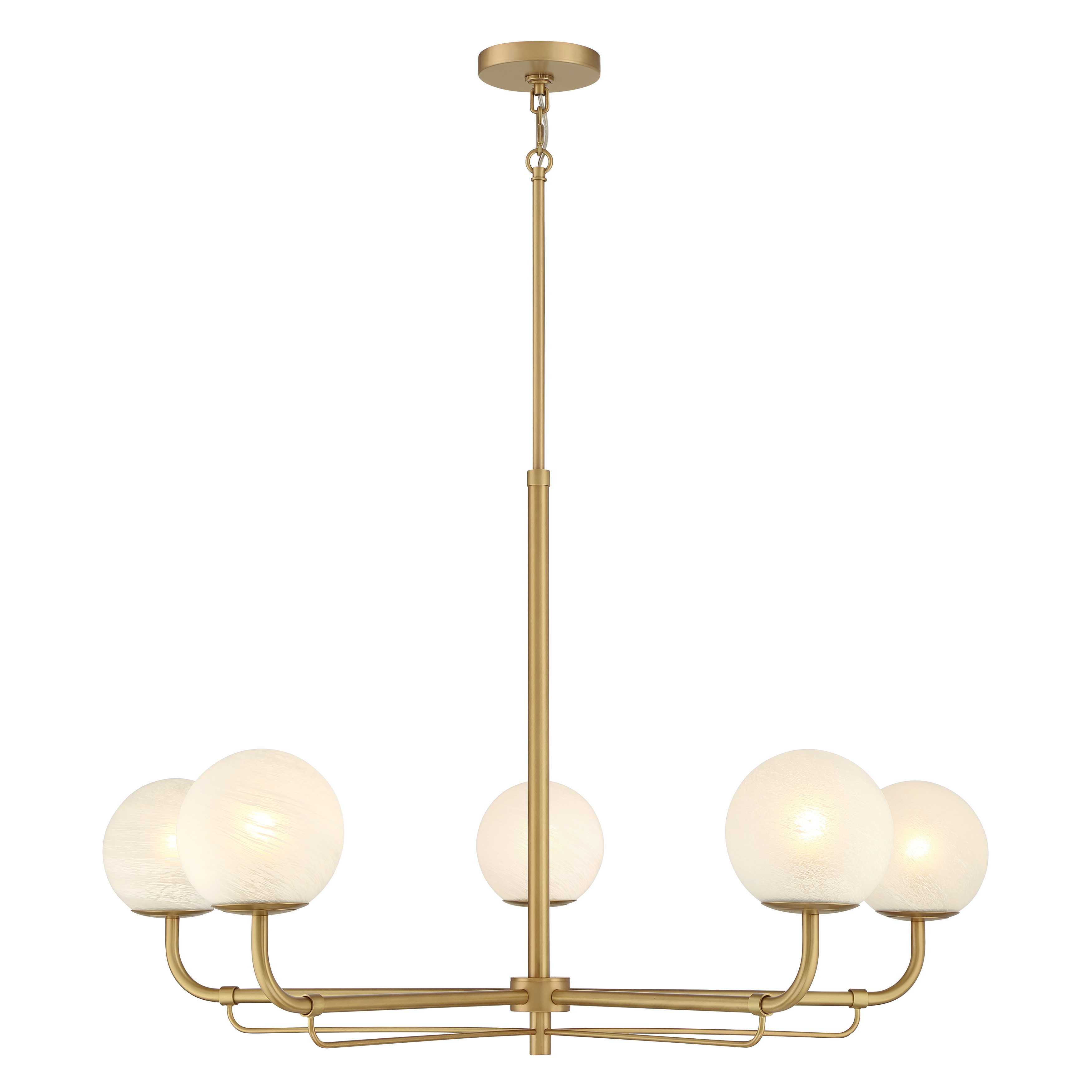 The Whitehall 38" chandelier combines classic elegance with transitional versatility. Its substantial 38-inch width and Legacy Brass finish create a sophisticated focal point, while etched alabaster glass shades provide warm, diffused light. - alternate view