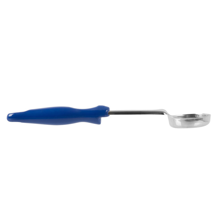 2-ounce one-piece heavy-duty solid round Spoodle® utensil with blue nylon handle