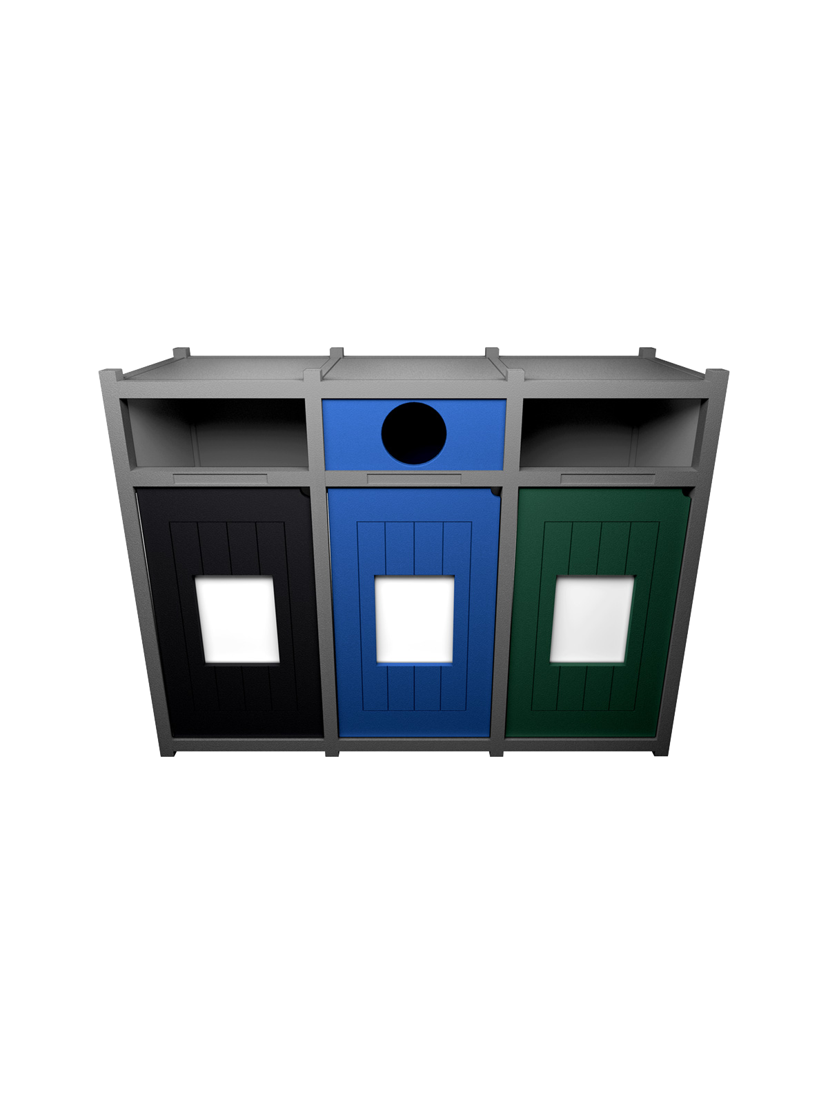 VISION – Triple – Unit – Full-Circle-Full – Grey-Black-Blue-Green