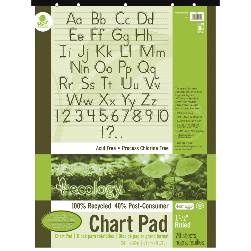Chart+Pad%2C+Recycled%2C+24%26quot%3Bx32%26quot%3B%2C+1-1%2F2%26quot%3B+Rld%2C+70shts%2C+White