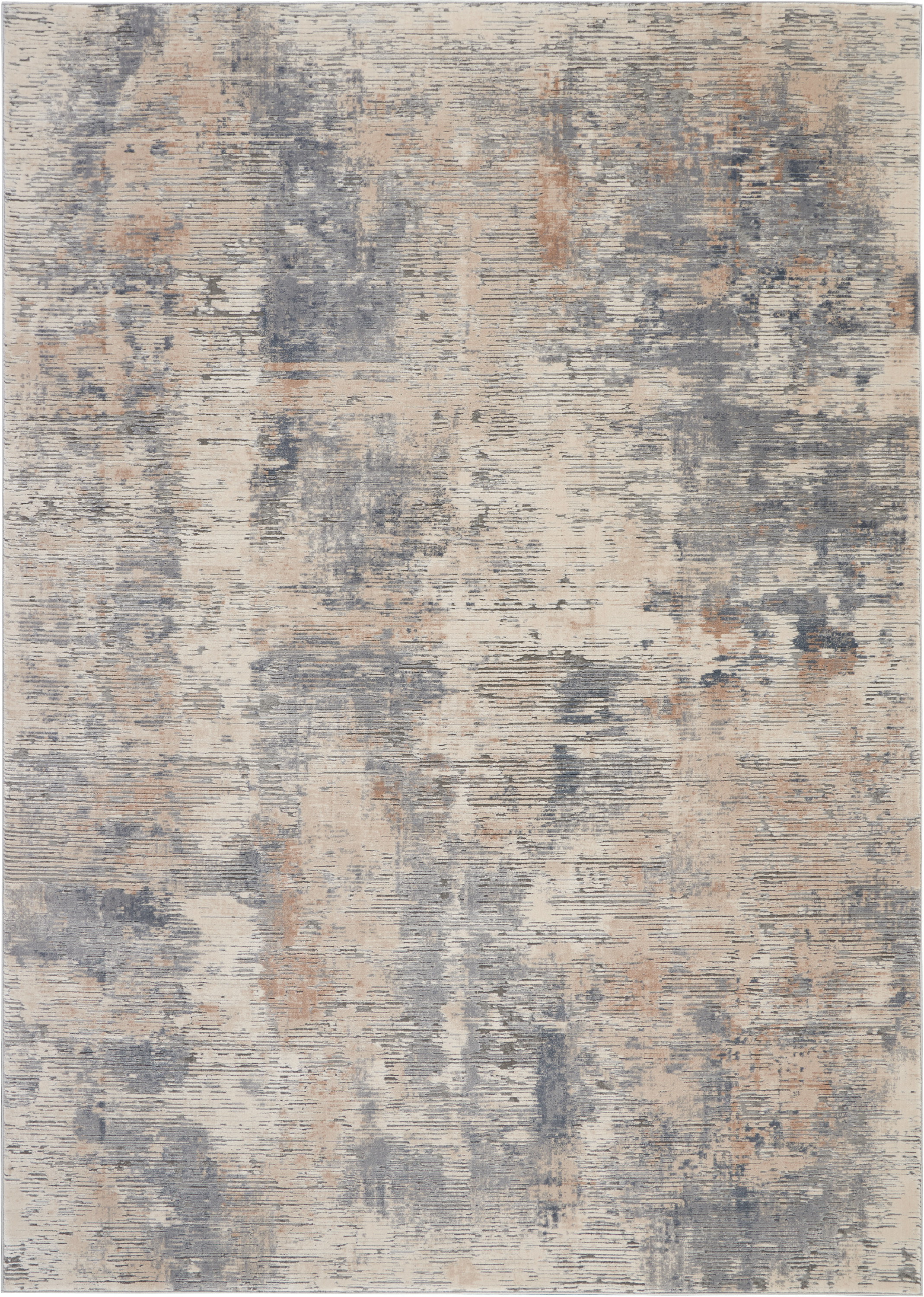 Nourison Rustic Textures 7'10" x 10'6" Beige Grey Modern Indoor Rug