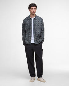 Alston Relaxed Jacquard Shirt Navy