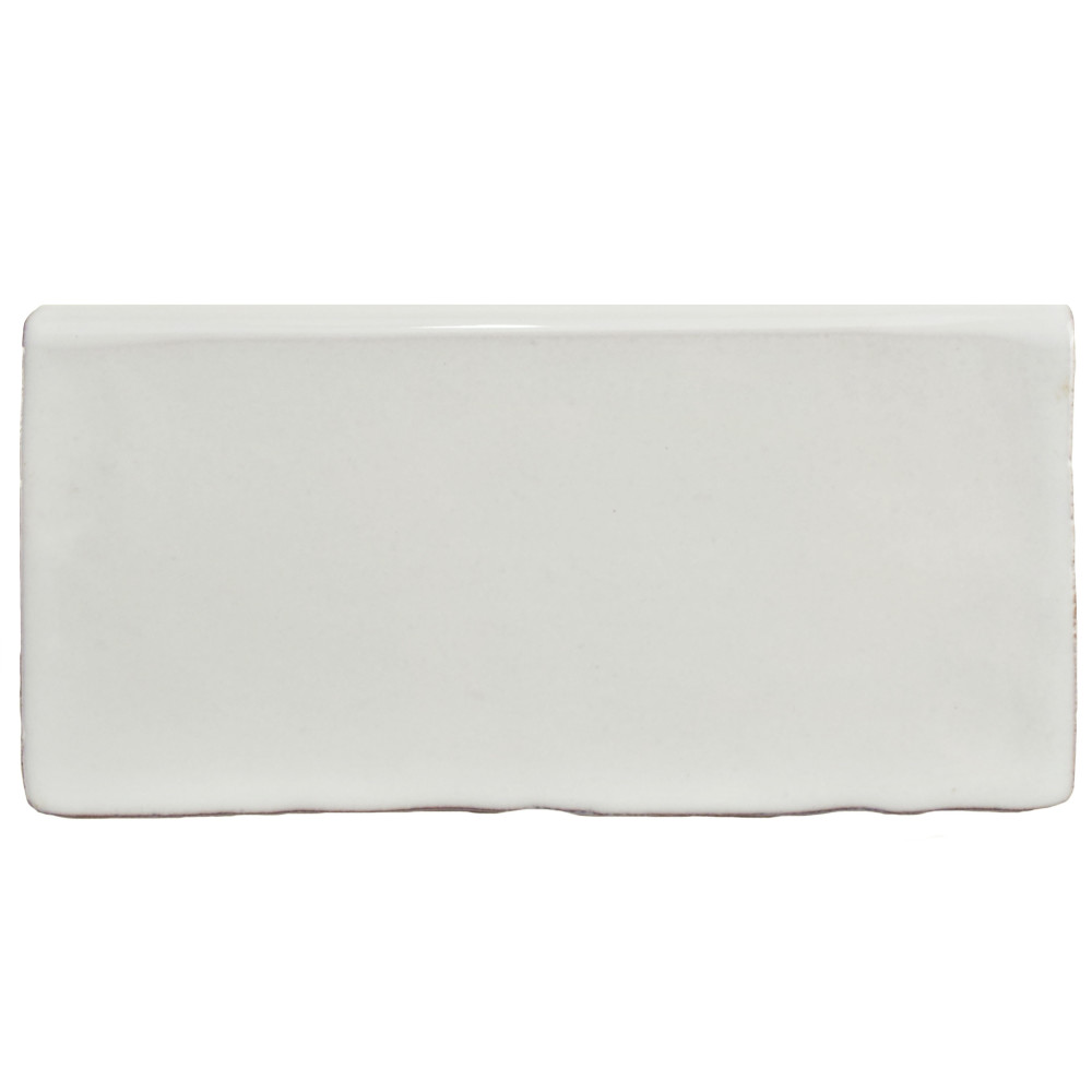 Antic Special Bullnose Milk 3 in. x 6 in. Ceramic Wall Trim