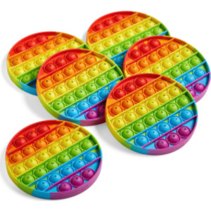 Circular Alphabet Pop It, Set of 6