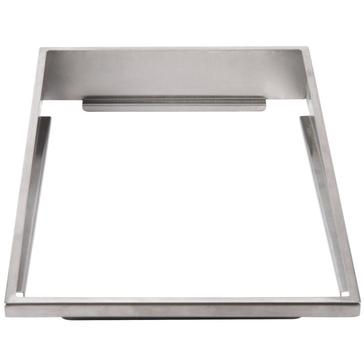 Single stainless steel angled adapter plate