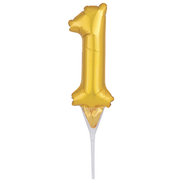 Inflatable Gold Numeral 1 Anagram® Cake Pic