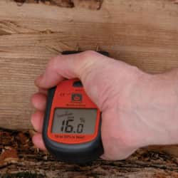 Firewood Moisture Meter Black and Orange