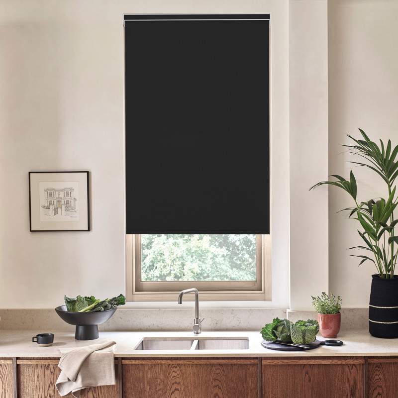 Acacia Blackout Black Roller Blind