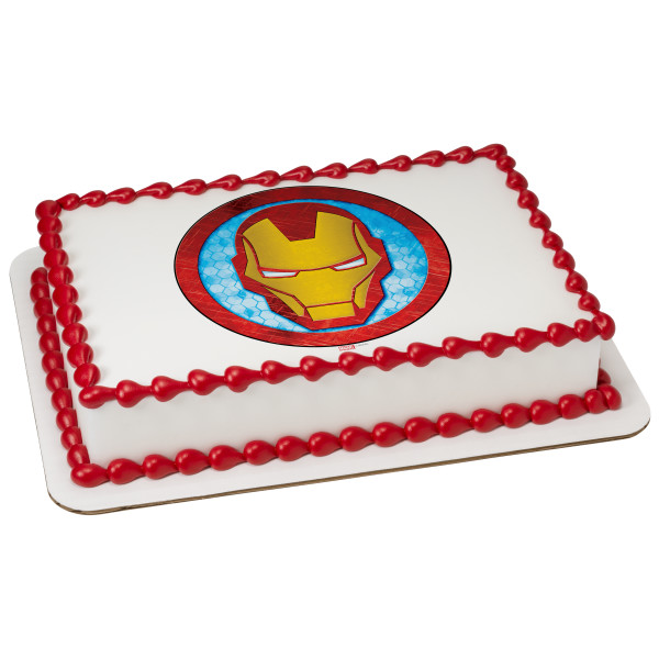 MARVEL Avengers Iron Man Icon PhotoCake® Edible Image®