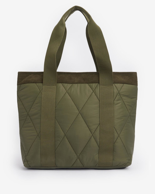 Healy Quilted Tote Bag Olive