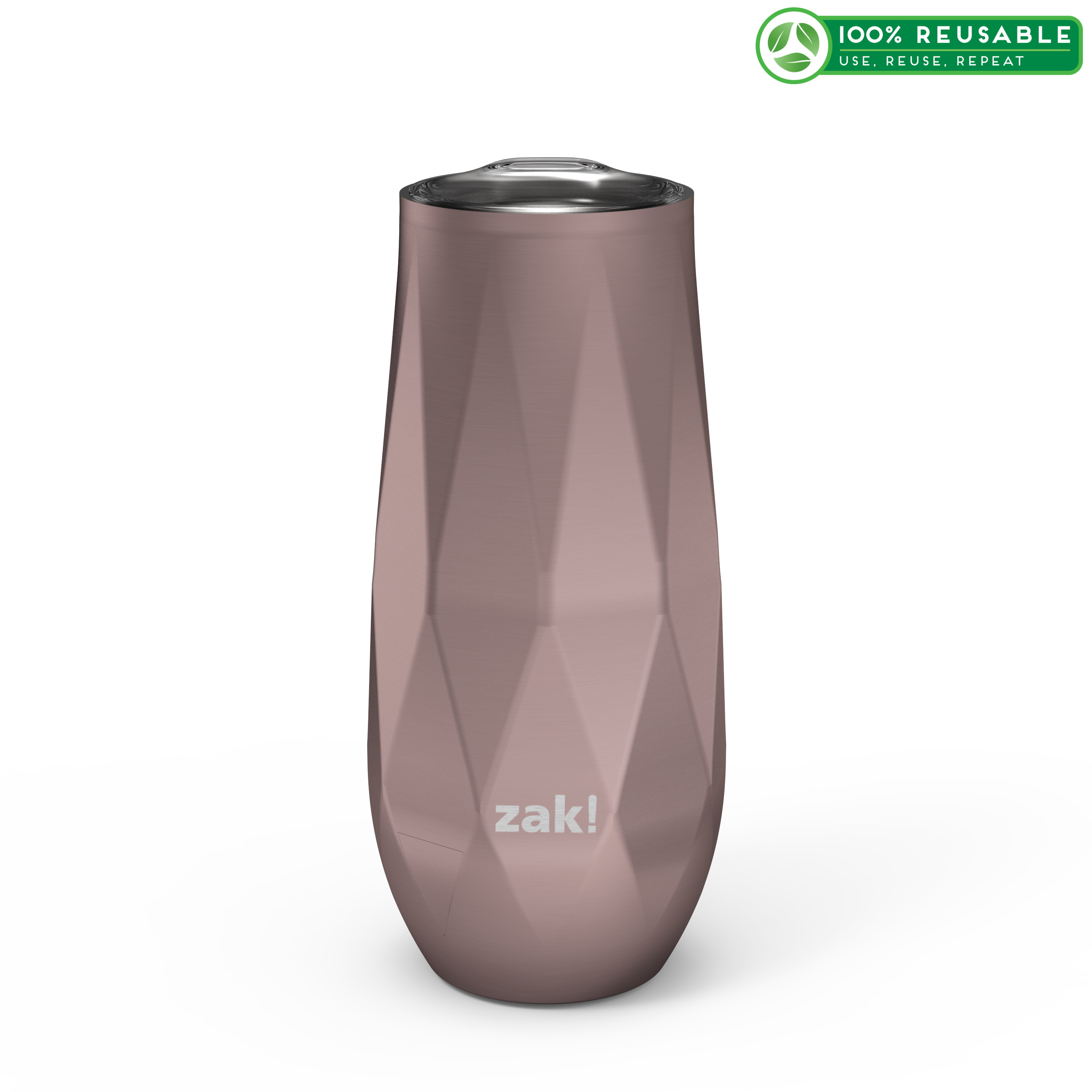 Fractal 9 ounce Vacuum Insulated Stainless Steel Tumbler, Rose Gold slideshow image 1 Fractal 9 ounce Vacuum Insulated Stainless Steel Tumbler, Rose Gold slideshow image 1