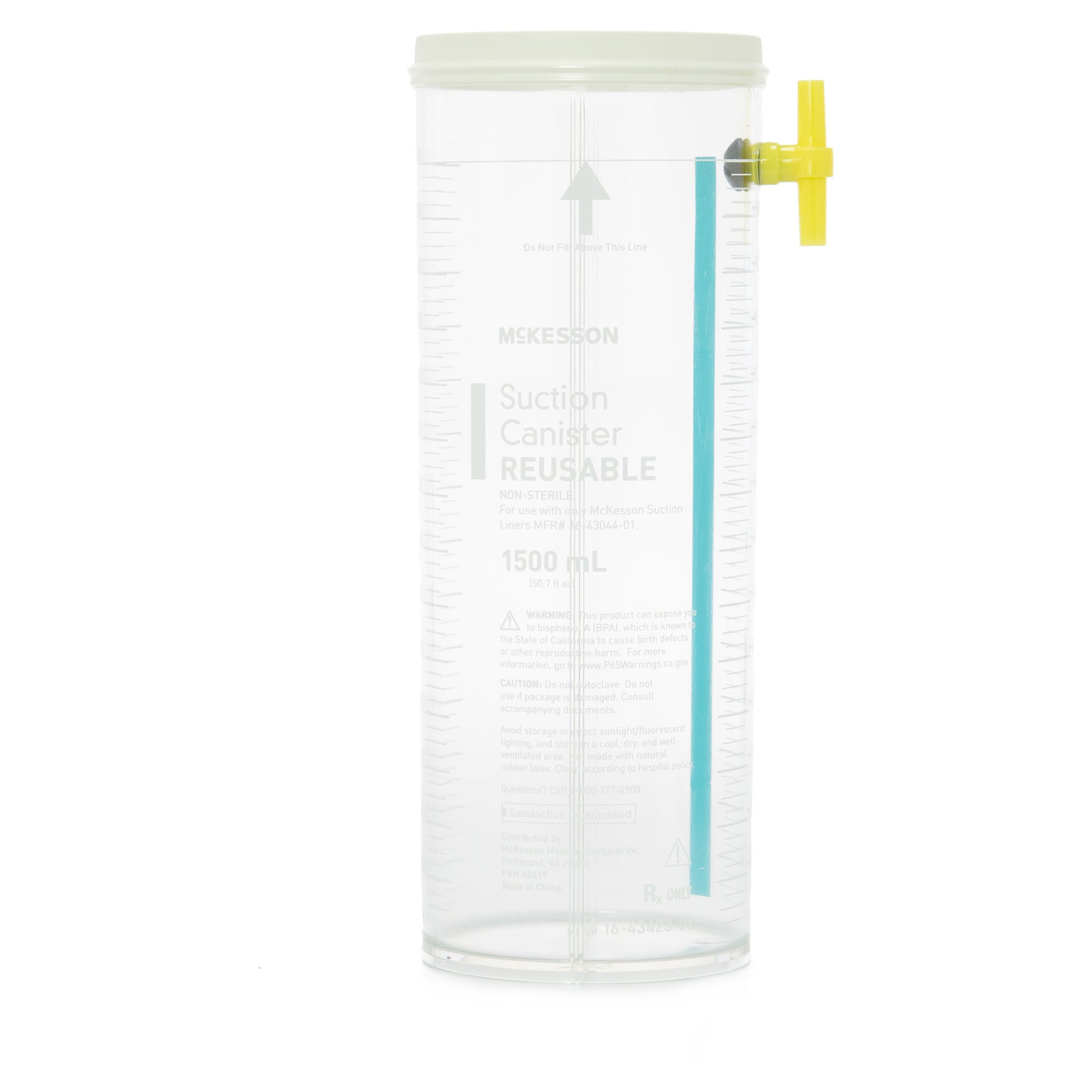 McKesson Brand CANISTER, SUCTION RUSBL 1500ML(10EA/CS)