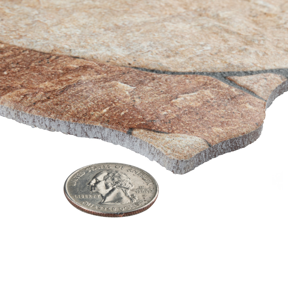 Masia Andorra Ocre 10-3/8 in. x 18-3/4 in. Ceramic Wall Tile