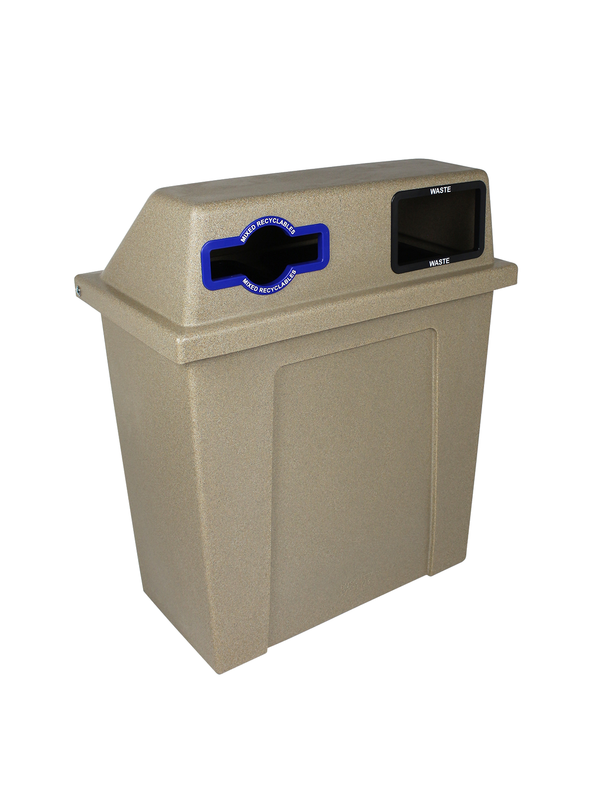 SUPER SORTER – Double – Kit – Mixed Recyclables-Waste – Mixed-Full – Sandstone