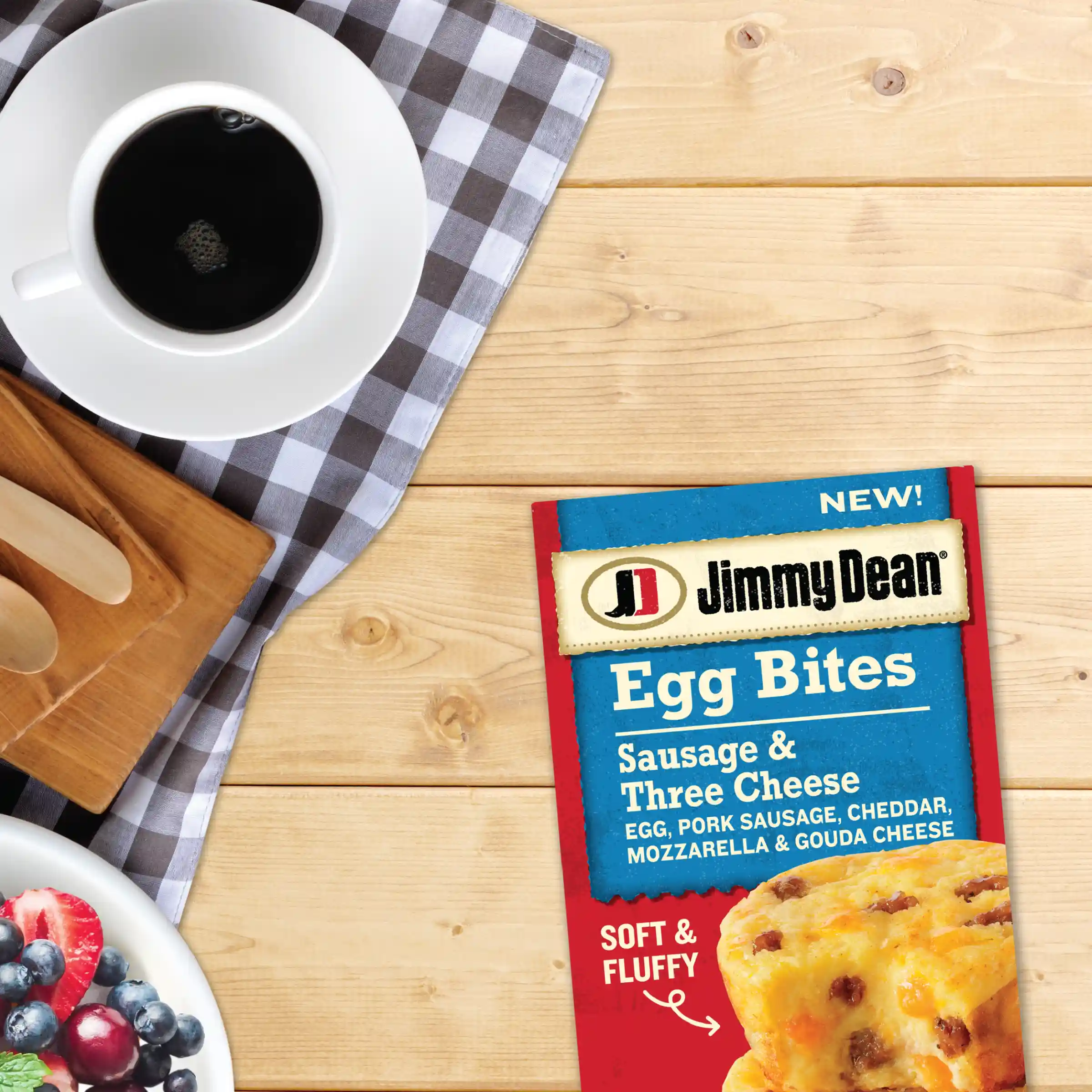 Jimmy Dean Egg Bites, Sausage, Frozen Breakfast, 4 oz_image_1