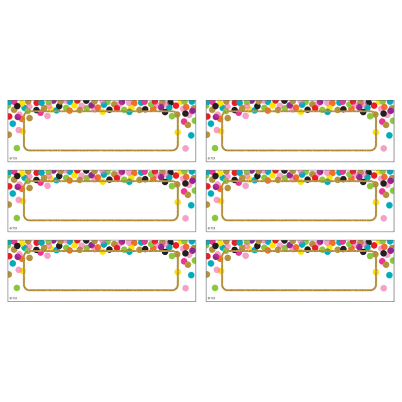 Confetti Labels Magnetic Accents, Pack of 20