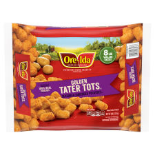 Ore-Ida Golden Tater Tots Seasoned Shredded Potatoes Value Size, 8 lb Bag