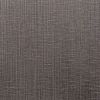 Brown-gray linen-textured wallpaper or upholstery fabric covering a surface, showing fine crosshatched weave and subtle horizontal threads; close-up, evenly lit, neutral interior context.
