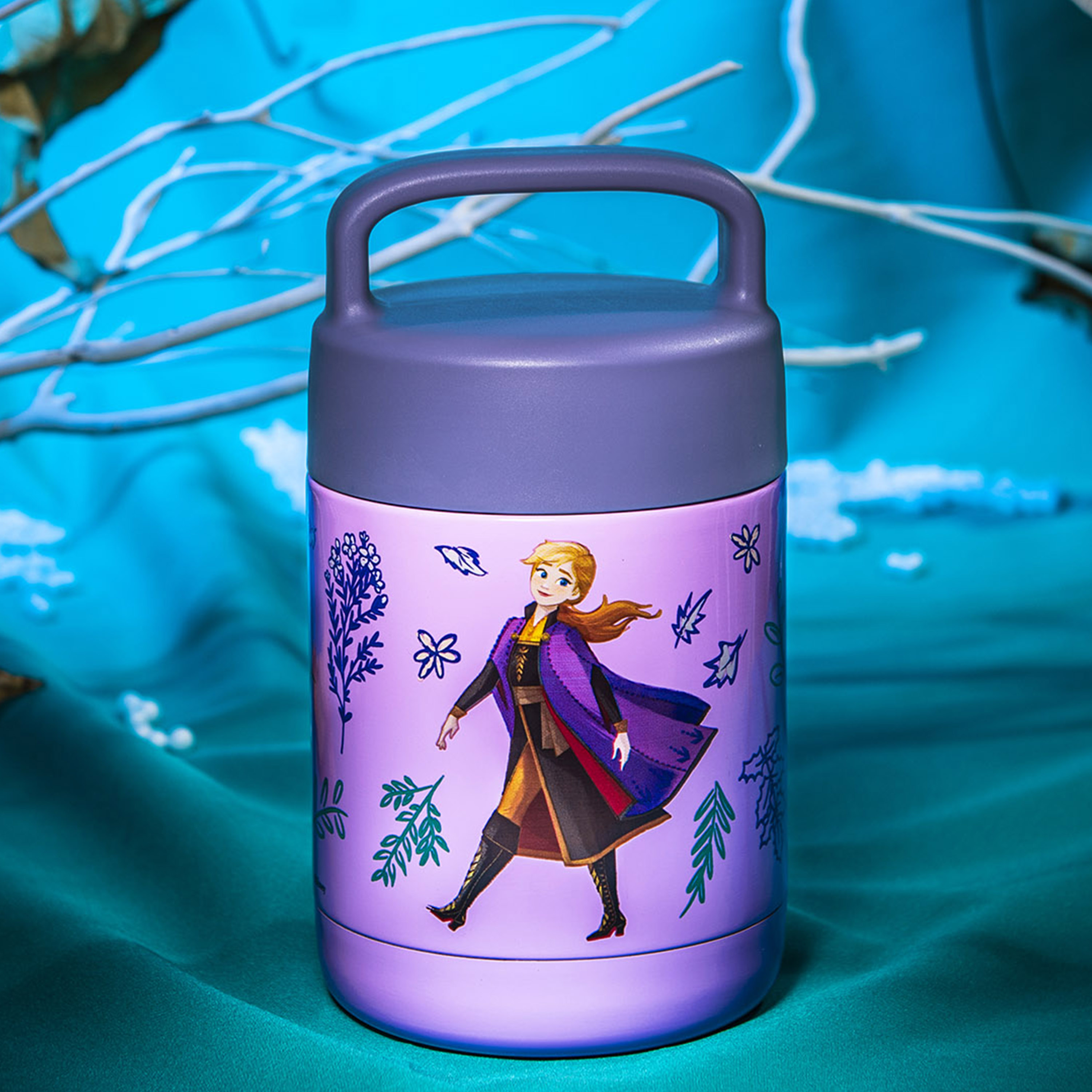 Disney Frozen 2 Movie Reusable Vacuum Insulated Stainless Steel Food Container, Princess Anna slideshow image 7