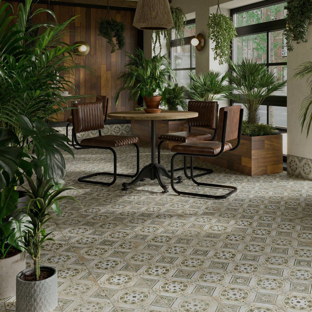 Kings Porto Iria 17-5/8 in. x 17-5/8 in. Ceramic Floor and Wall Tile