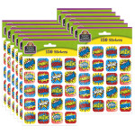 Teacher Created Resources&reg; Superhero Stickers, 1", 120 Per Pack, 12 Packs TCR5570-12