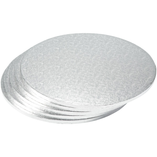 16" Round Silver Foil Cake Board