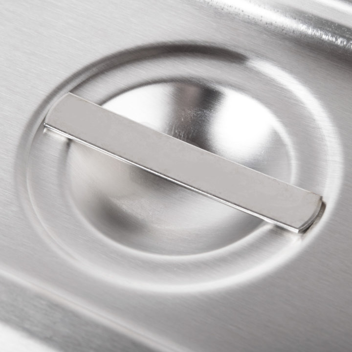 Ninth-size Super Pan V® slotted stainless steel cover
