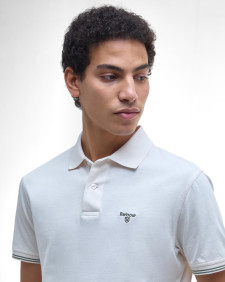 Austwick Tipped Polo Shirt Whisper White