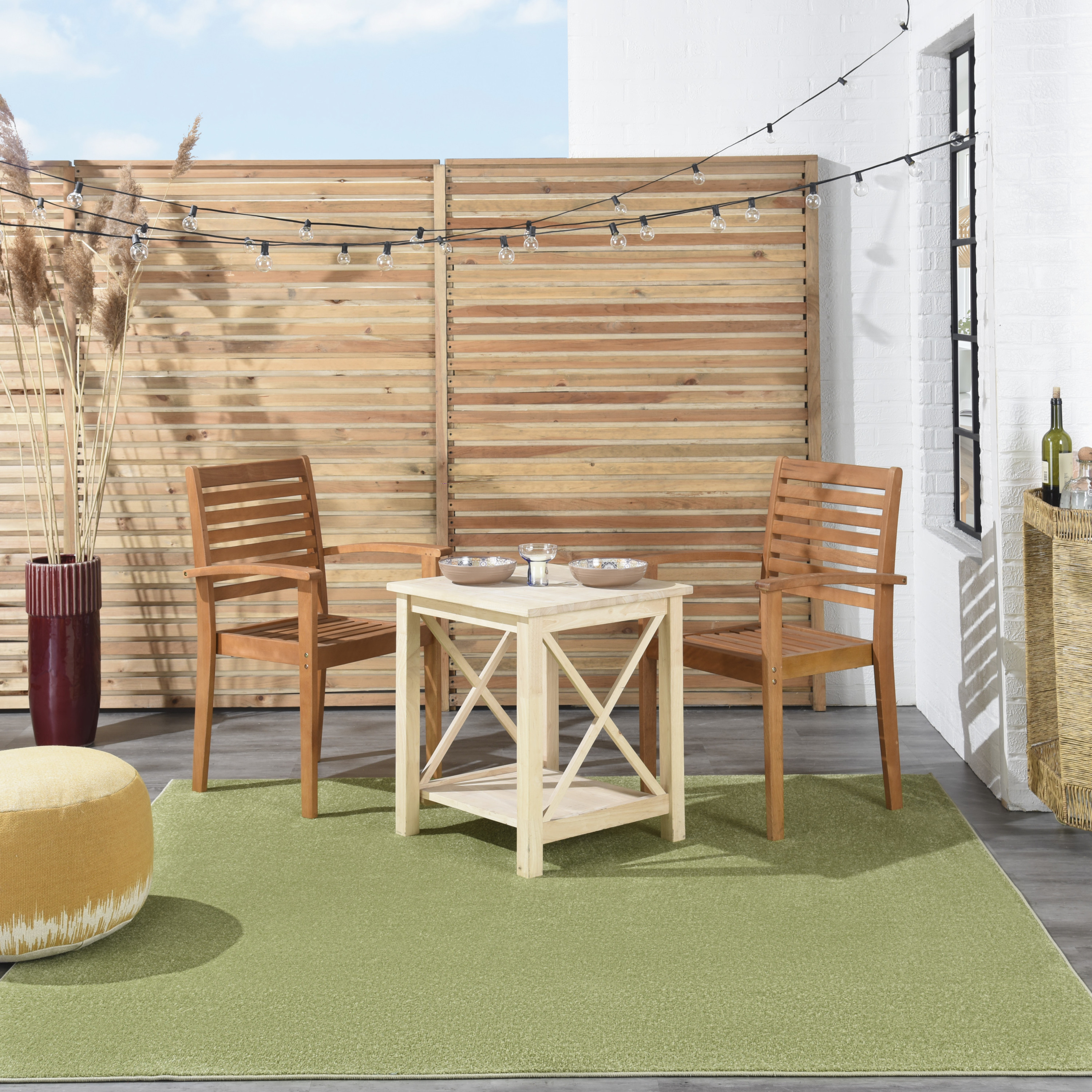 Nourison Nourison Essentials 7' x Square Green Outdoor Rug