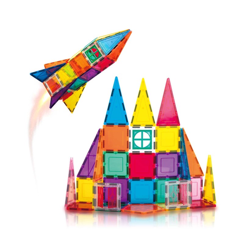 Rocket Set Magnetic Building Blocks, 36-Piece Set