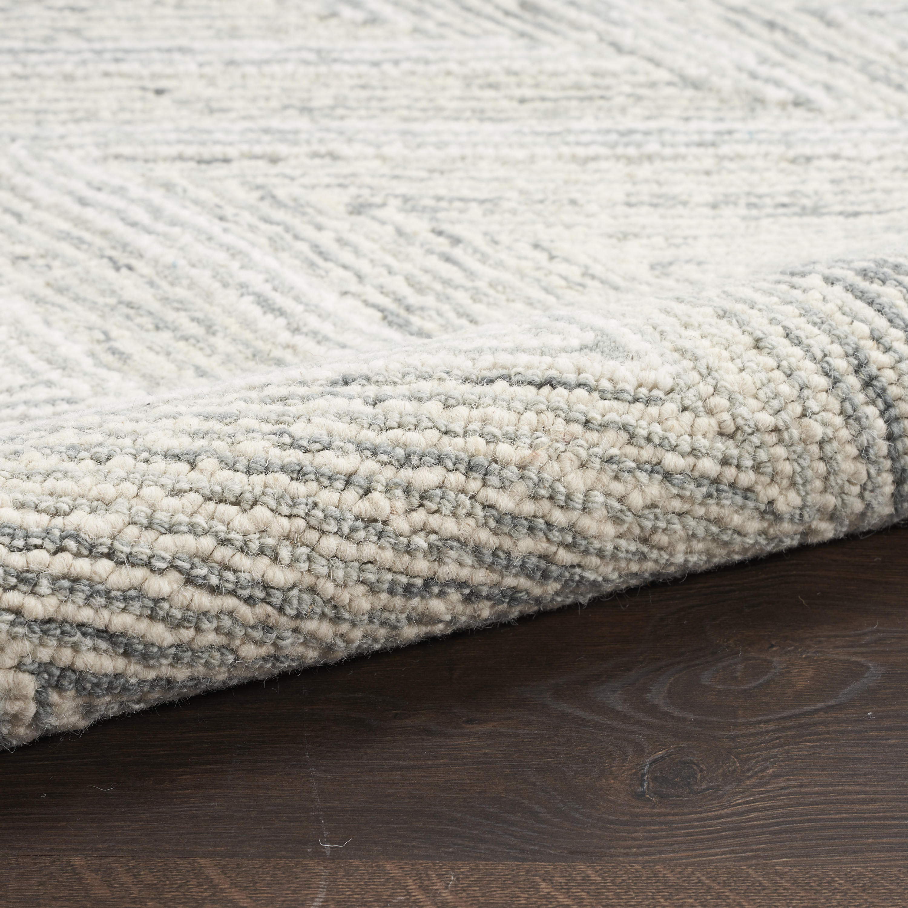 Nourison Interlock 8' x 10'6" Teal Modern Indoor Rug