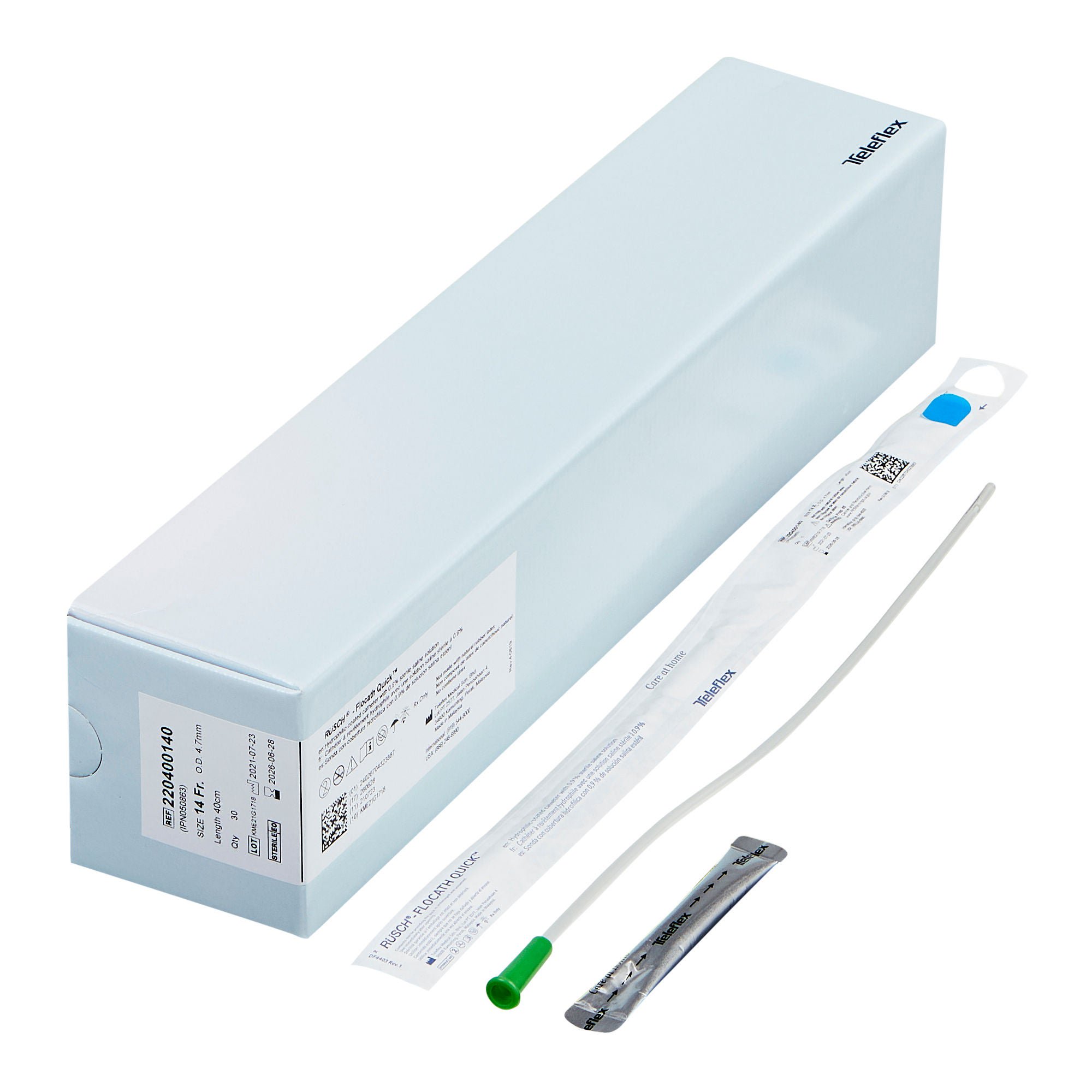 FloCath® QUICK™ Urethral Catheter, 14 Fr., Unisex, Straight