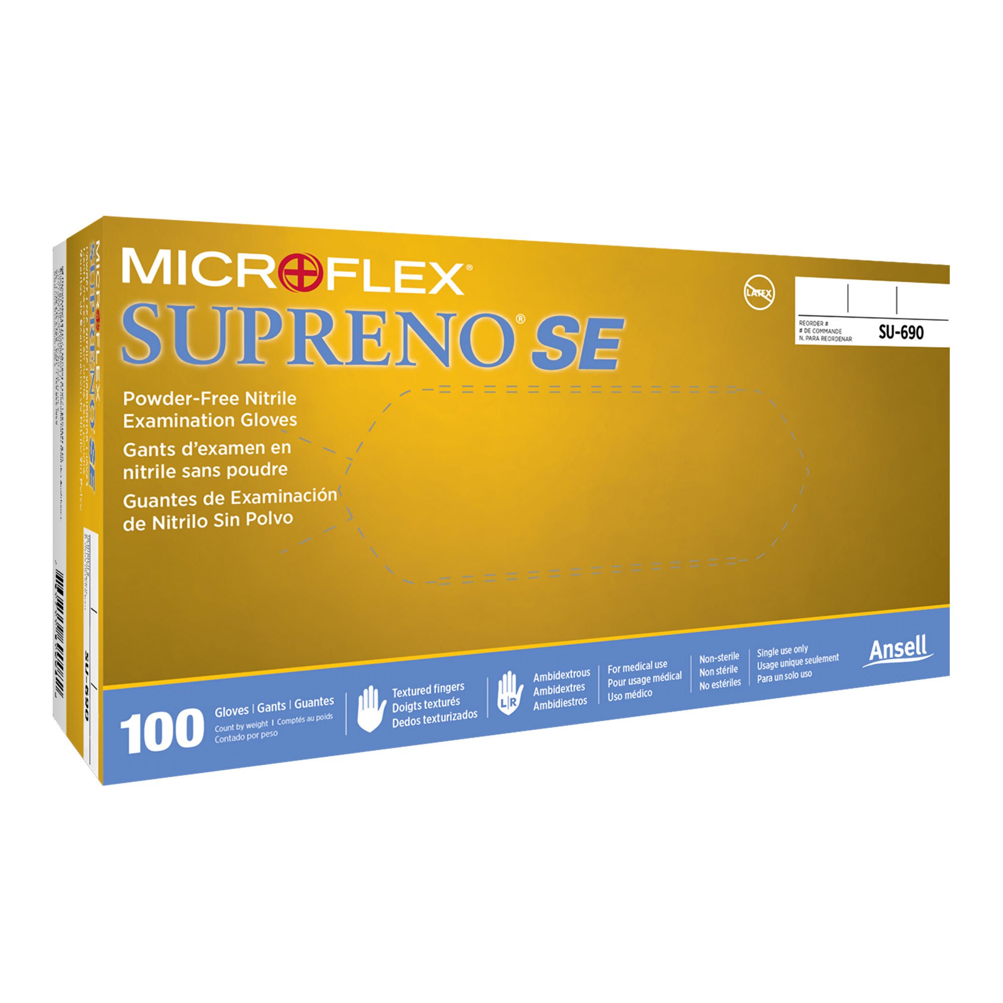 Supreno® SE Exam Glove, Extra Small, Blue