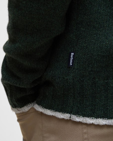 Maglione Hewton con collo alto con risvolto e motivo Fair Isle Forest