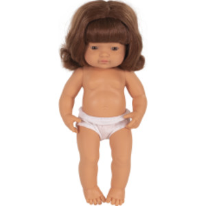 Anatomically Correct 15" Baby Doll, Caucasian Girl, Red Hair