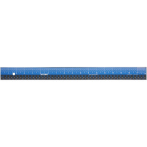Easy Read&trade; Ruler, Stainless Steel, Blue/Black, 18"