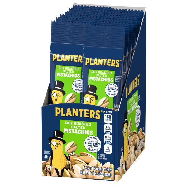 PLANTERS(r) Pistachio Tube	9/1.75oz . C1RM - Front Right Open Case (Hi Res)